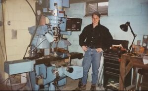John Lanphear with Machine
